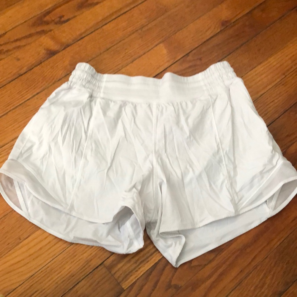 White Lululemon shorts